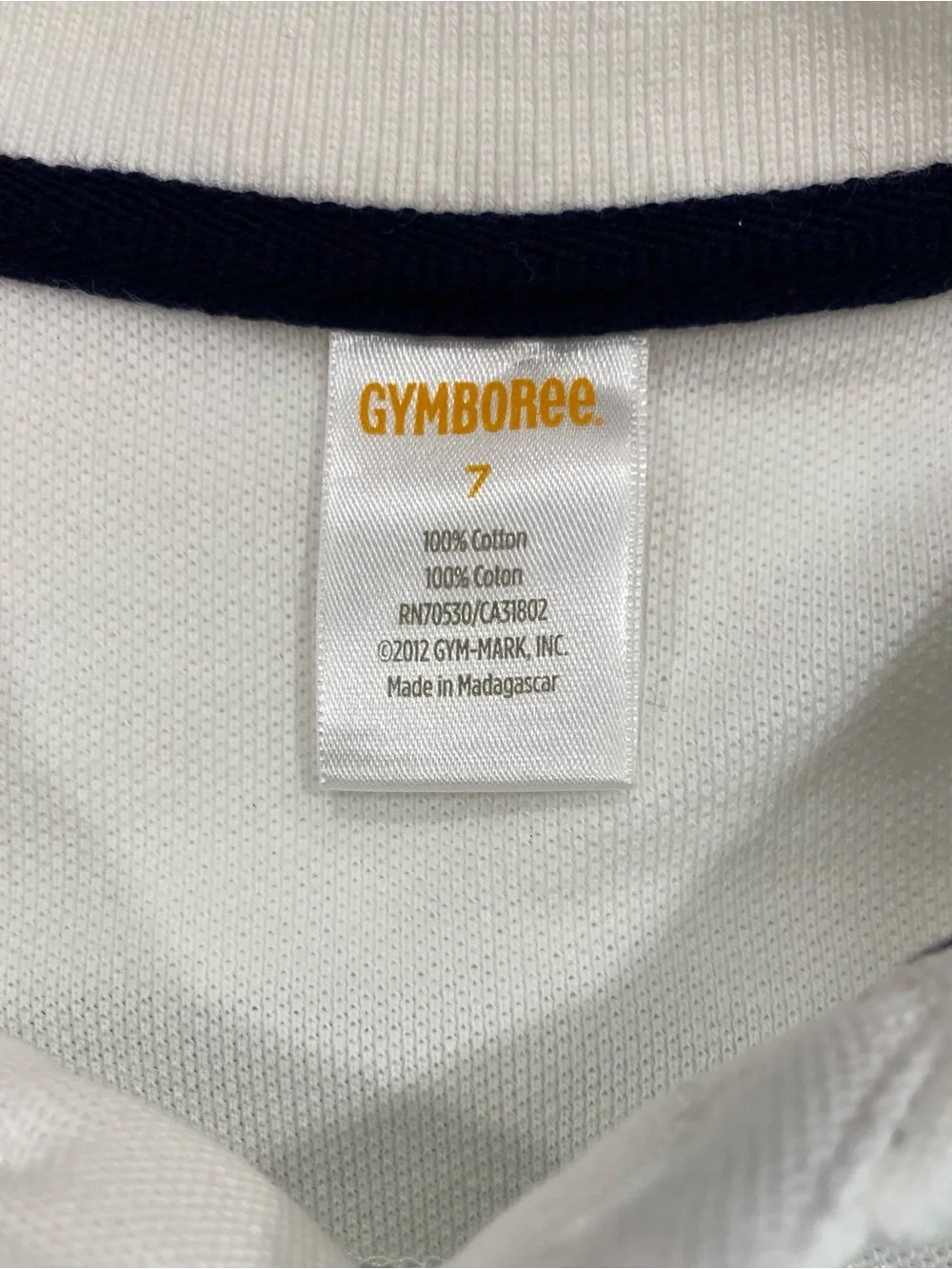 Gymboree Boys Colorblock Stripes Pastel Polo Short Sleeve Shirt Size 7